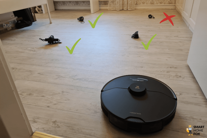 roborock s7 maxv test detection cable deroule